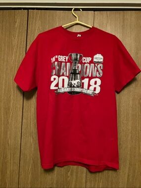 Alstyle Heavyweight Red Crewneck T-Shirt